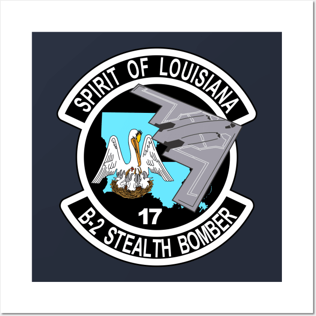 B-2 Stealth Bomber - Louisiana Wall Art by MBK